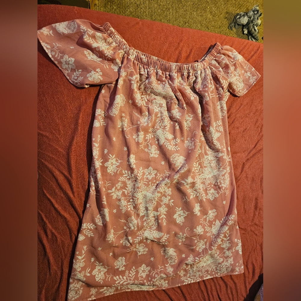 Floral Pink Kids Casual Dress